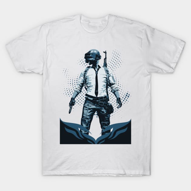 PUBG Mobile Steam Iconic Character T-Shirt by Creativedy Stuff